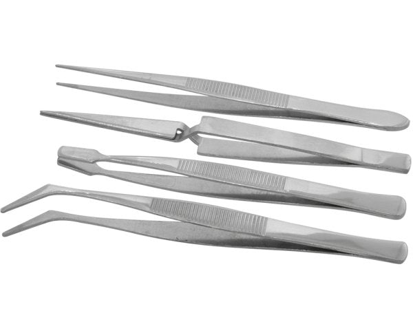 Pinzetten-Set, 4-tlg., 120mm, Donau-Elektronik, # PZ54