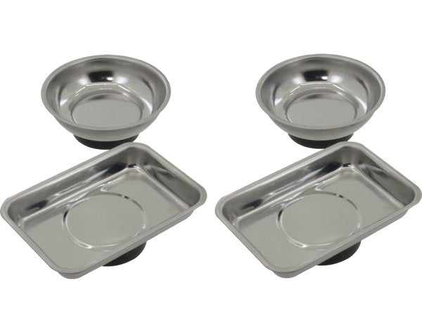 Magnetschalen Mini", 4-tlg.(2x rund Ø 75mm, 2x eckig 64x93mm), # RS40"