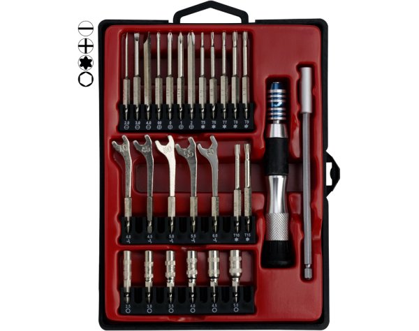 Precision Tool Set, 27-piece, Donau-Elektronik, # WZS27