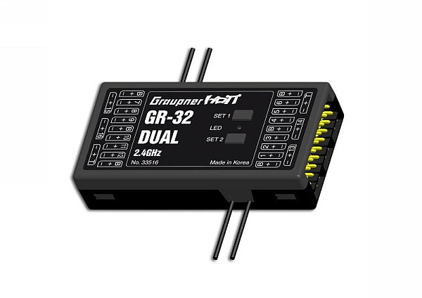 Empfänger Graupner GR-32 DUAL, 2.4GHz HoTT, D-Power # 33516