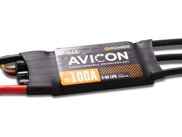 Brushless ESC AVICON, 100A, 2 - 6S, 5.0 - 6.0V / 8A S-BEC, D-Power # AC100
