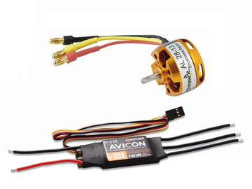 D-Power Brushless Set AL 28-13 mit 20A AVICON Regler