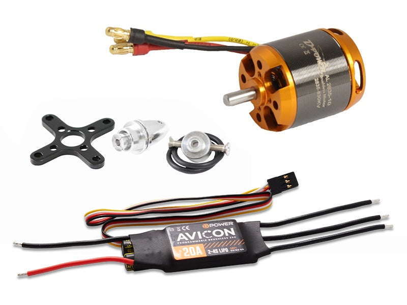 D-Power Brushless Set AL 2835-10 mit 20A AVICON Regler