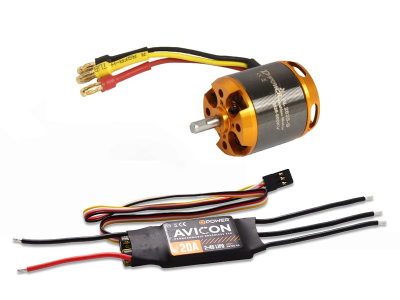D-Power Brushless Set AL 2835-9 with 20A AVICON Controller