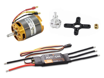 D-Power Brushless Set AL 35-08 mit 50A AVICON Regler