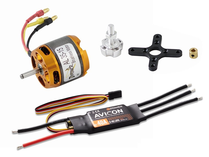 D-Power Brushless Set AL 35-15 with 40A AVICON Controller