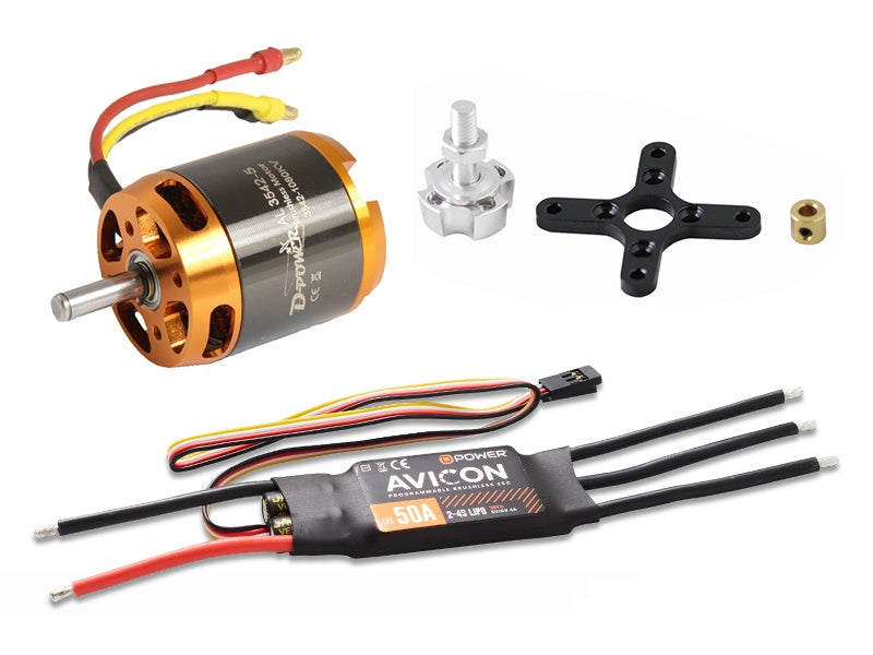 D-Power Brushless Set AL 3542-5 mit 50A AVICON Regler