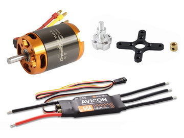 D-Power Brushless Set AL 3548-4 mit 50A AVICON Regler