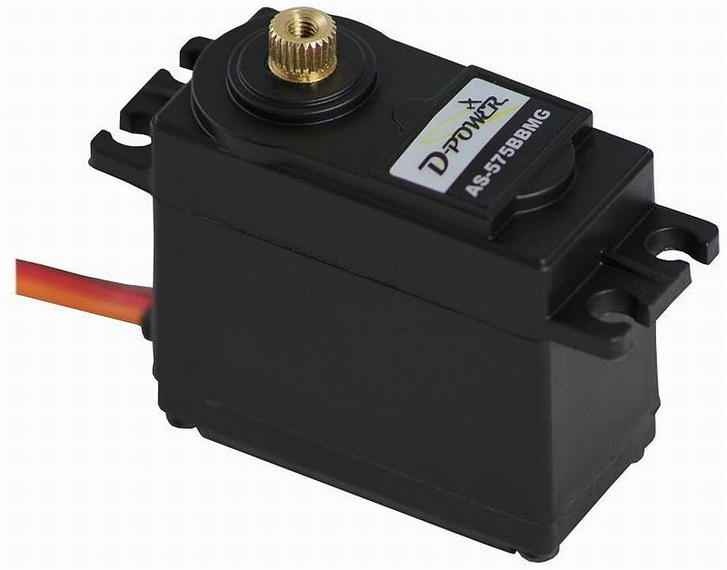 Servo D-Power AS-575BB MG Analog, 41x38x20mm, 52g, 60Ncm