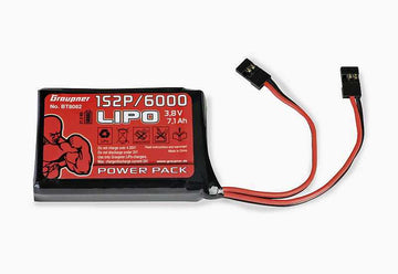 Senderakku Graupner LiPo 6000 (1S2P), 71x47x18mm, D-Power # BT8082