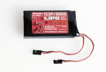 Senderakku LiPo, 1S3P, 9000mAh, 90x47x16 mm, D-Power # BT8084
