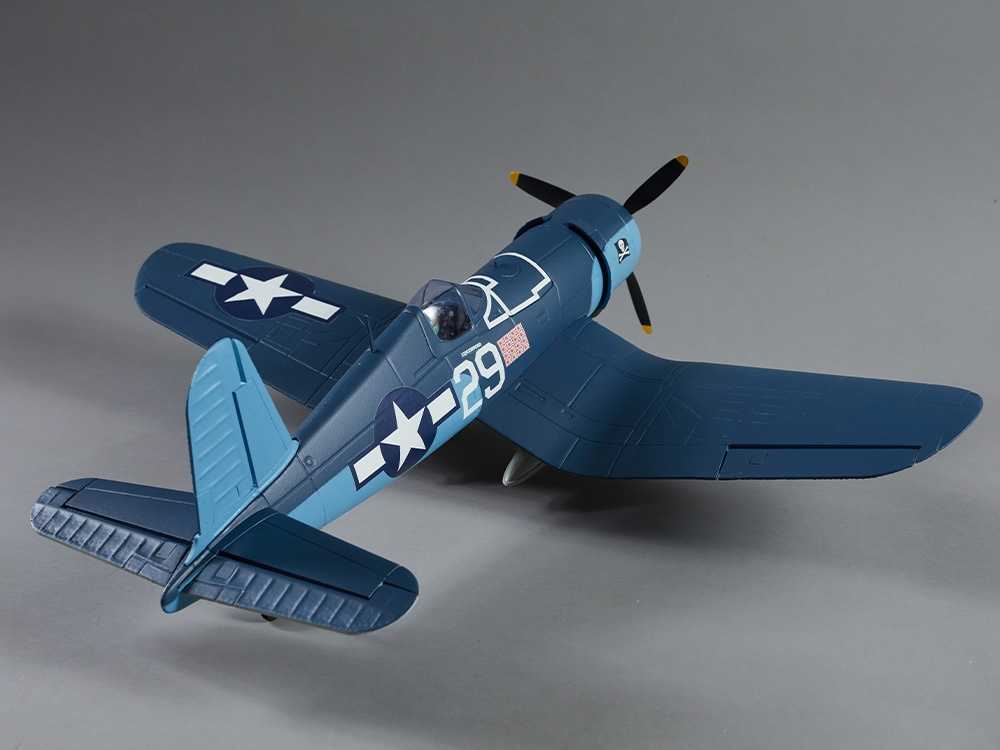 DERBEE F4U Corsair, BLAU, PNP, Warbird, Spw. 750mm, D-Power # DB001PB