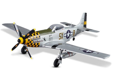 DERBEE P-51D Mustang, YELLOW, PNP, Warbird, Wingspan 750mm, D-Power # DB003PG