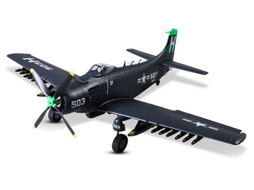 DERBEE A1 Skyraider, BLAU, PNP, Warbird, Spw. 800mm, D-Power # DB005PB