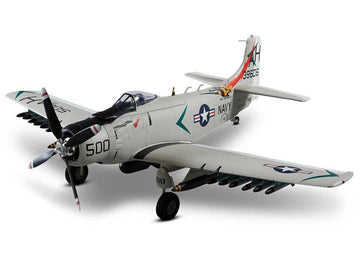 DERBEE A1 Skyraider, GRAU, PNP, Warbird, Spw. 800mm, D-Power # DB006PG