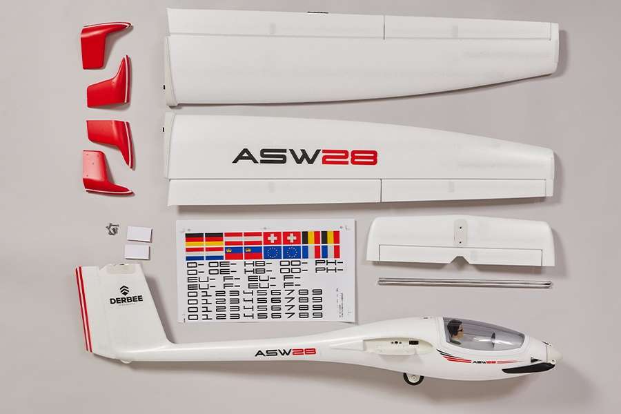 DERBEE ASW-28, Elektrosegler, PNP, Spw. 2000mm, D-Power # DBASW17200