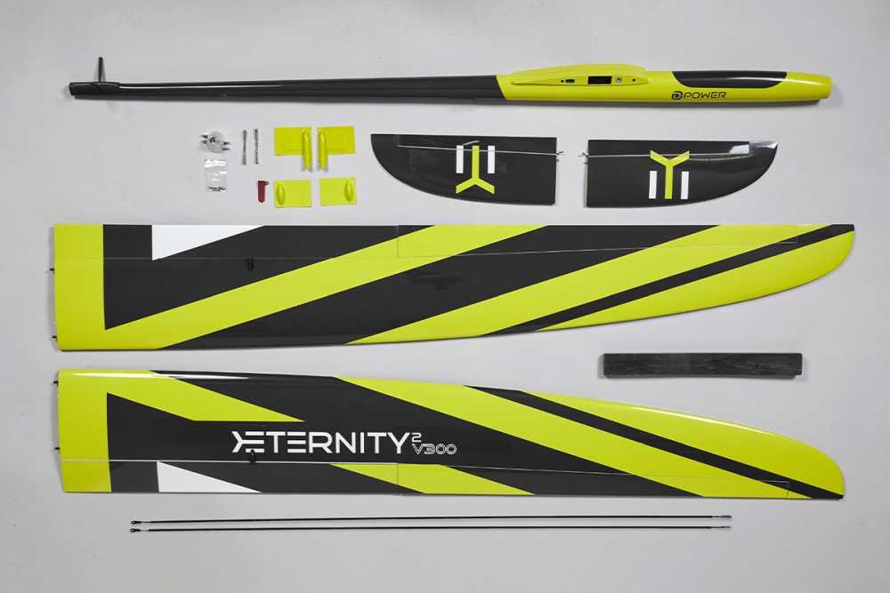E-TERNITY² V300, Voll-GFK Elektrosegler, ARF+, Spw. 3000mm, # ETV300V2