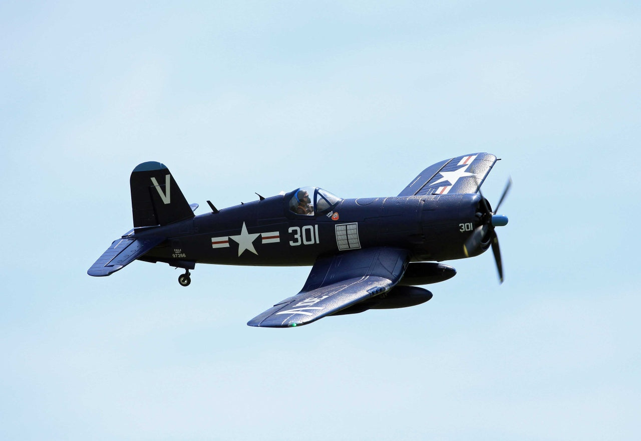 F4U Corsair, Spw. 1430mm, PNP, D-Power # FMS024PBLU
