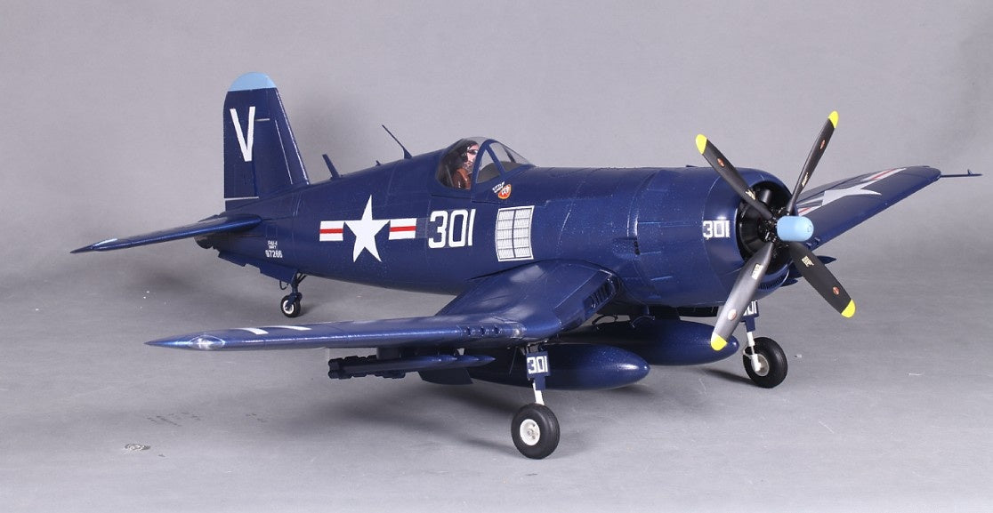 F4U Corsair, Spw. 1430mm, PNP, D-Power # FMS024PBLU