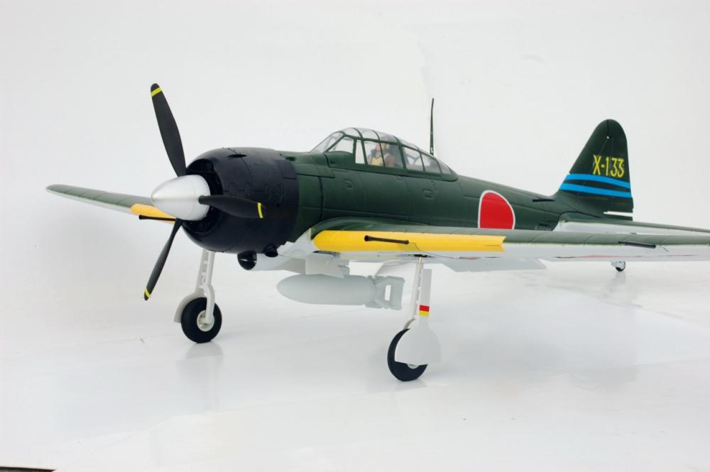 Zero A6M Mitsubishi, Wingspan 1400mm, PNP, D-Power # FMS033PGRN