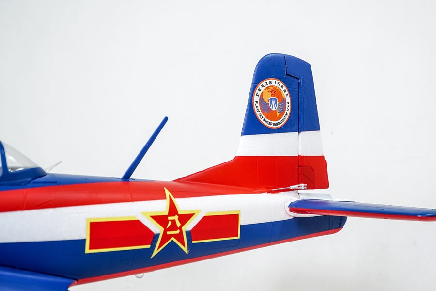 Nanchang CJ-6, V2, PLAAF-Team, Spw. 1200mm, inkl. Reflex Gyro, # FMS133P-REF