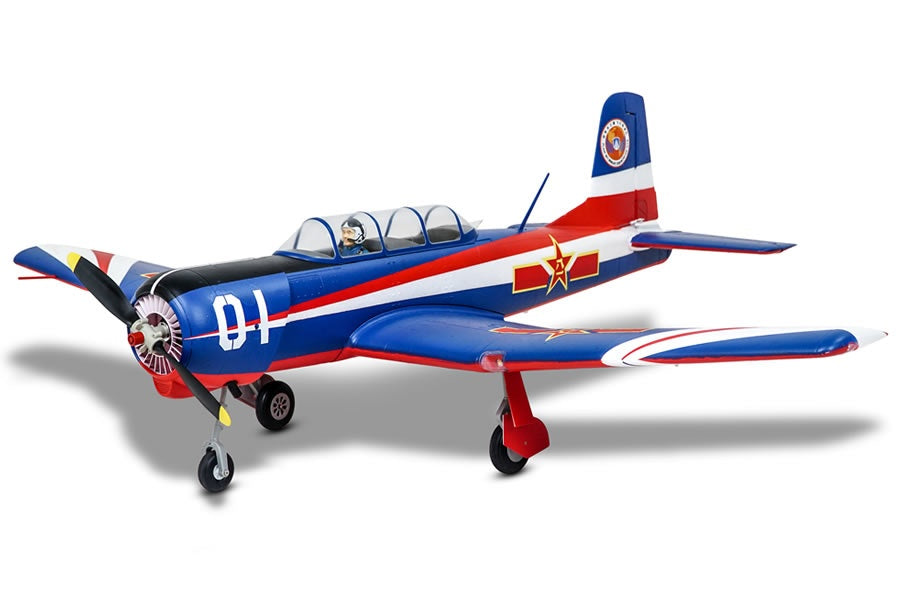 Nanchang CJ-6, V2, PLAAF-Team, Spw. 1200mm, inkl. Reflex Gyro, # FMS133P-REF