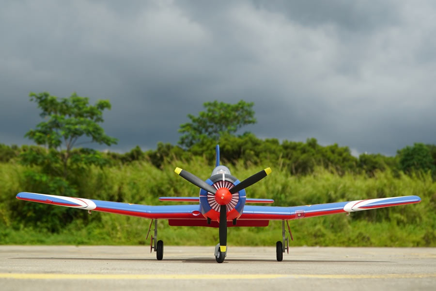 Nanchang CJ-6, V2, PLAAF-Team, Spw. 1200mm, inkl. Reflex Gyro, # FMS133P-REF