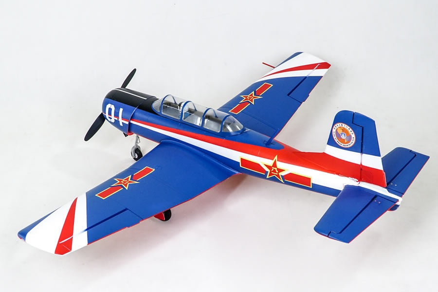 Nanchang CJ-6, V2, PLAAF-Team, Spw. 1200mm, inkl. Reflex Gyro, # FMS133P-REF
