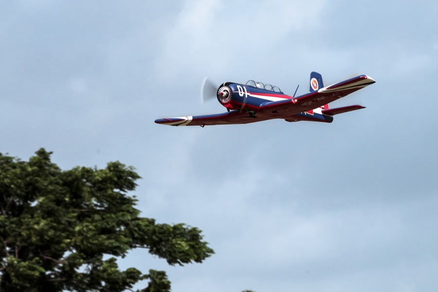 Nanchang CJ-6, V2, PLAAF-Team, Spw. 1200mm, inkl. Reflex Gyro, # FMS133P-REF