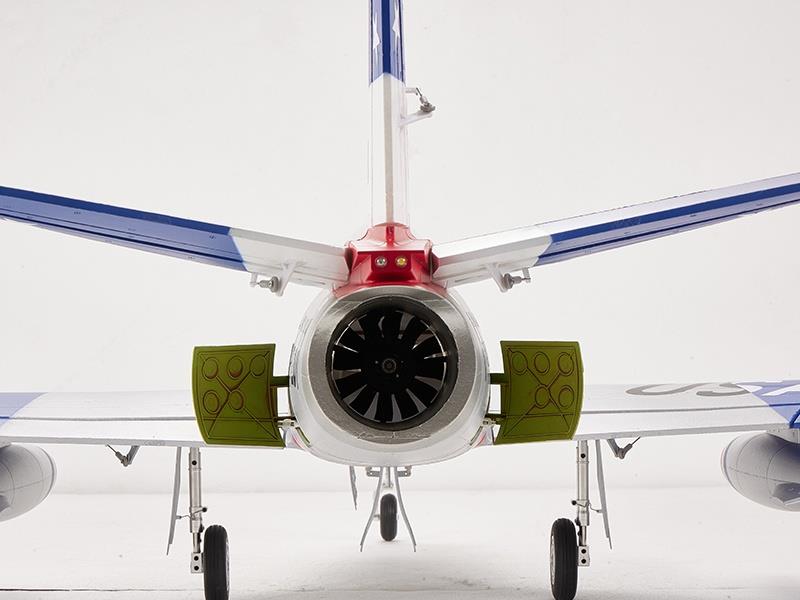FMS F-86 Skyblazer Jet EDF 80 PNP silber blau, Spw. 1220mm, D-Power # FMS143PBU