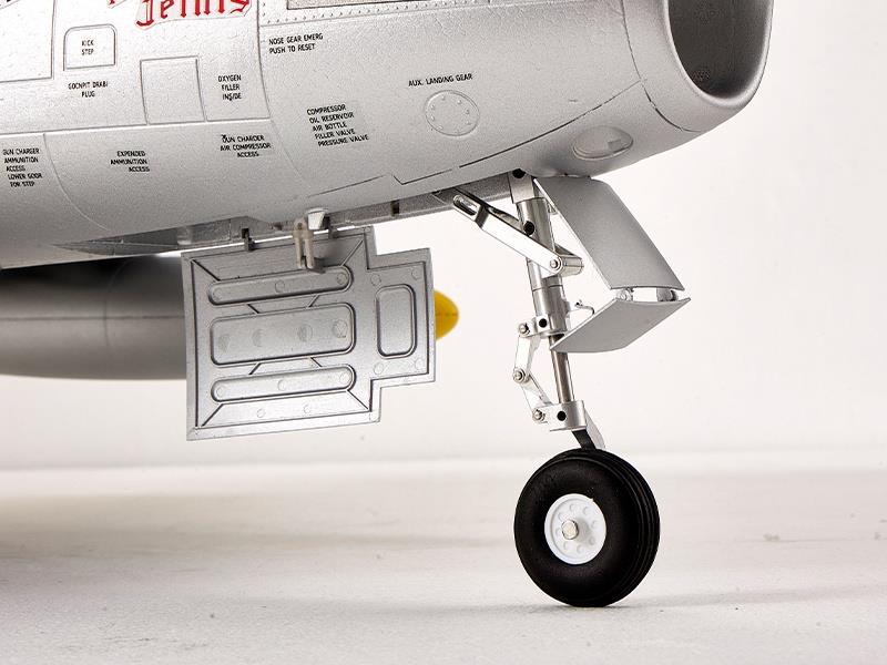 FMS F-86 The Huff Jet EDF 80 PNP silber-gelb, Spw. 1220mm, D-Power # FMS143PSL
