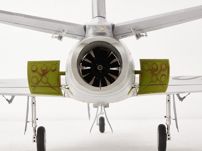 FMS F-86 The Huff Jet EDF 80 PNP silber-gelb, Spw. 1220mm, D-Power # FMS143PSL