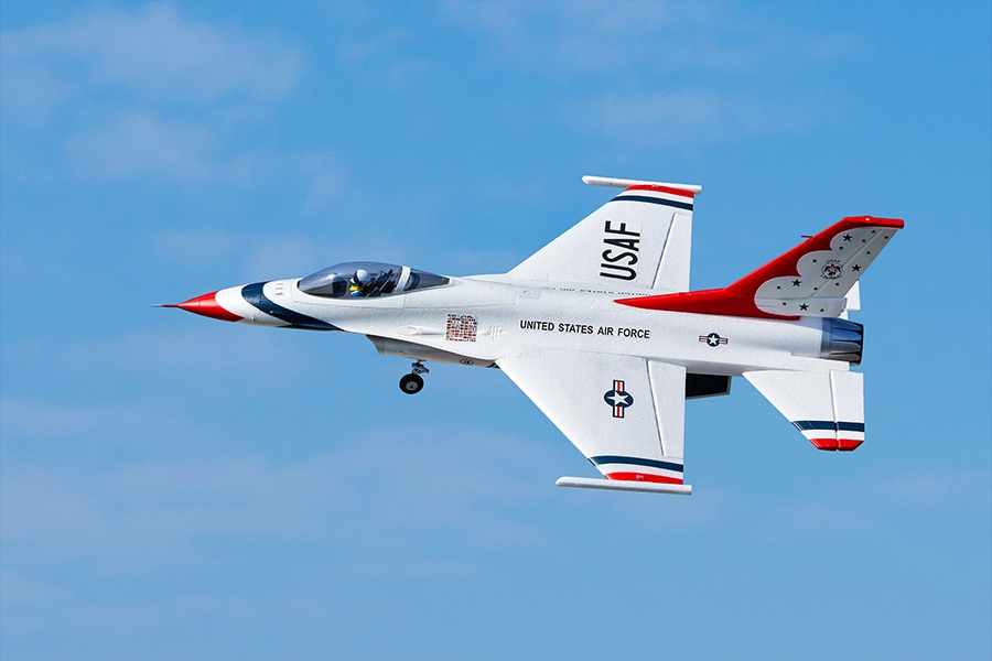 FMS F16-Blue Thunder, 64mm EDF Jet, PNP, Wingspan 710mm, D-Power # FMS146PBT