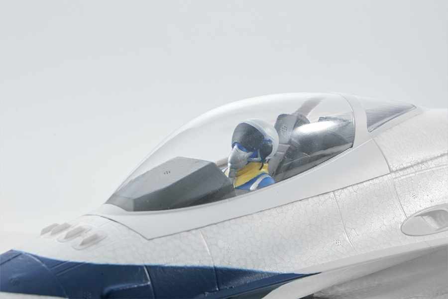 FMS F16-Blue Thunder, 64mm EDF Jet, PNP, Wingspan 710mm, D-Power # FMS146PBT