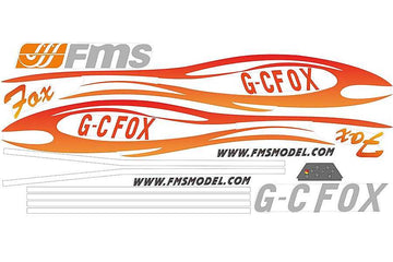 Dekorbogen zu FMS Fox V2, Spw. 2320mm, D-Power # FMST304