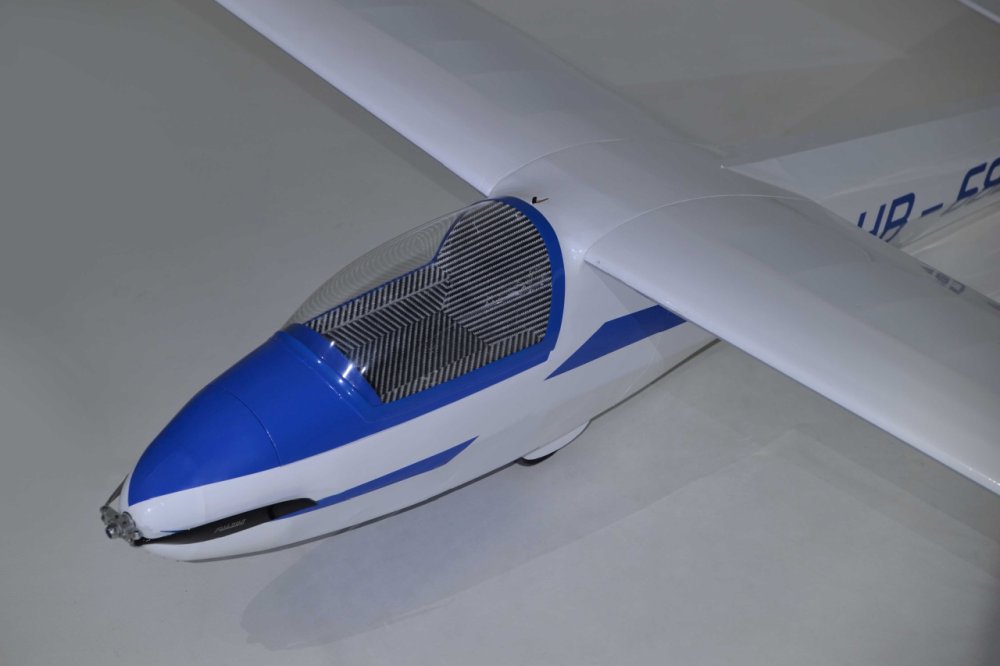 Ka8B, Carbon, vintage glider, wingspan 4500mm, for electric propulsion, D-Power # GL08