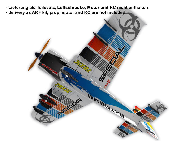 Hacker Edge 540 V3 Toxic, EPP Bausatz, 810mm, ca. 145g, vorgesehen für 2 Lipo