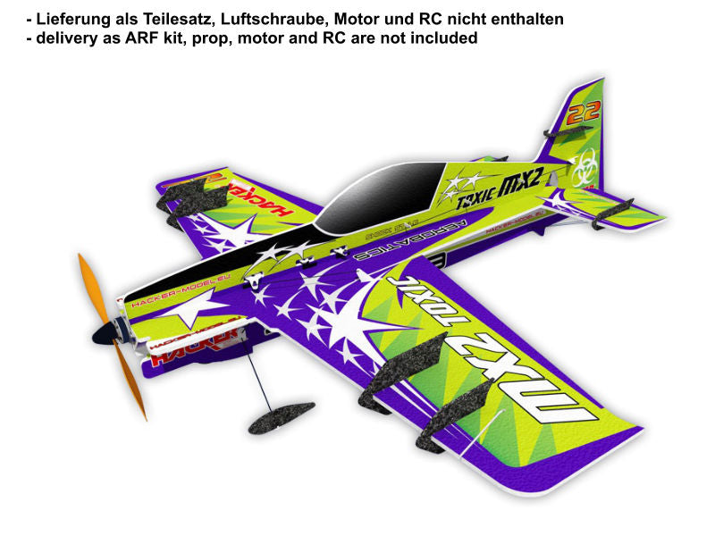 MX2 Toxic Original Green, EPP Indoor, Wingspan 812mm