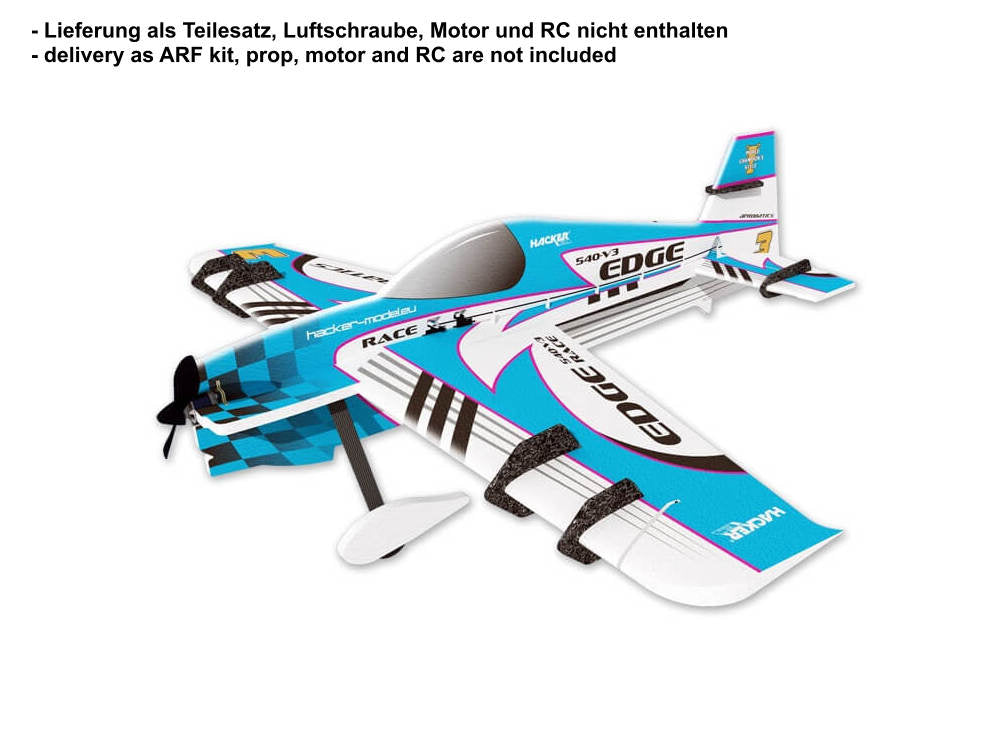 Edge 540-V3 Race, Blau, Indoormodell, Spw. 1000mm, Hacker Model CZ