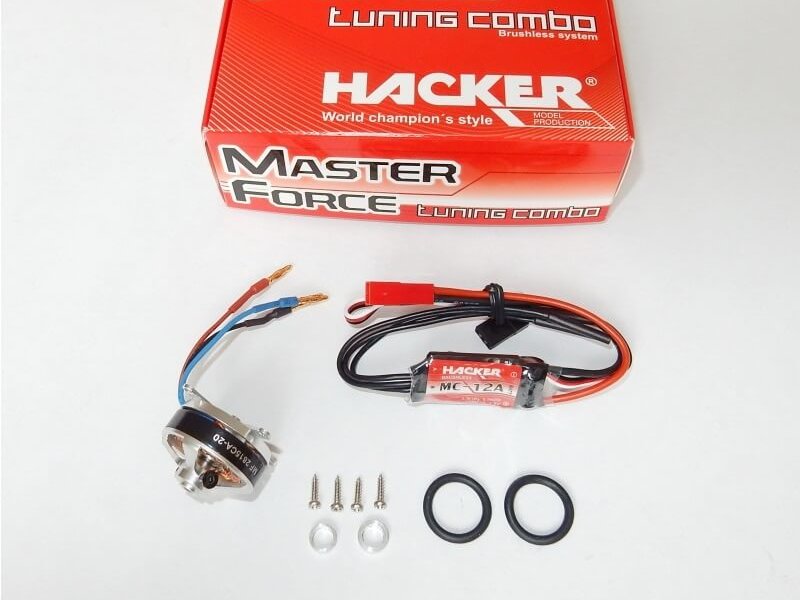 Hacker CZ Indoor brushless Set, Master Force 2815CA-20 KV1800, MC-12A Regler