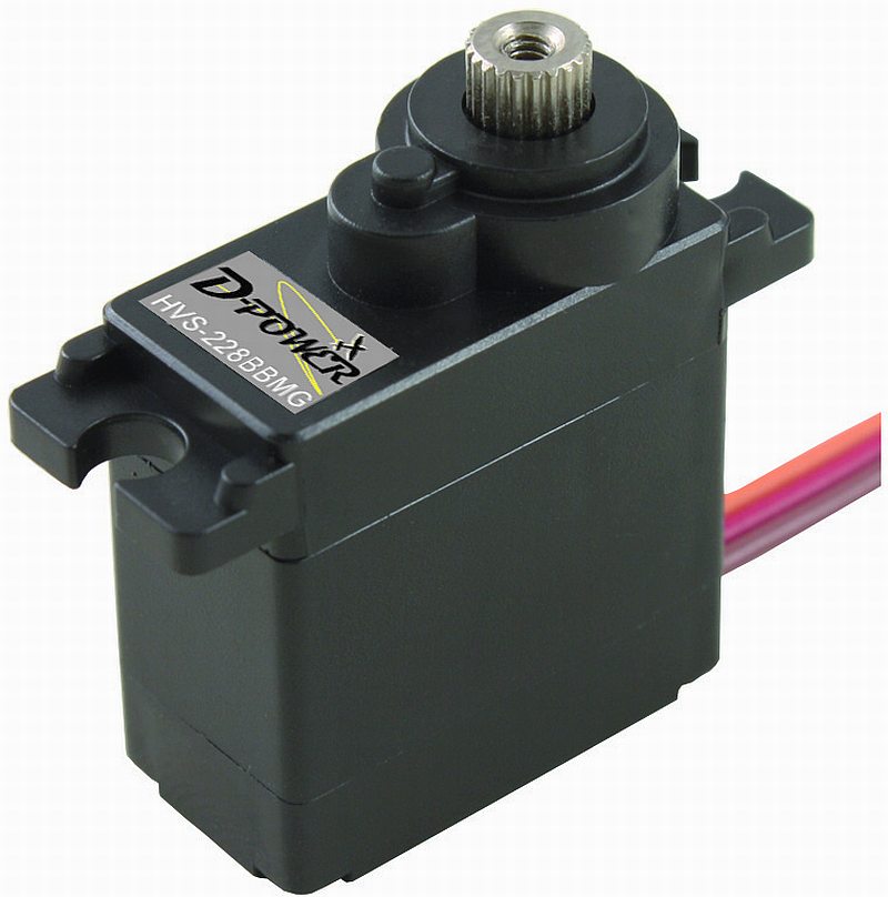 Servo D-Power HVS-228BB MG HV, 22.5x24.6x11.5mm, 26Ncm, max. 7,4V