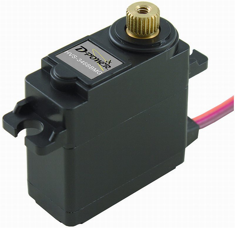Servo D-Power HVS-346BB MG HV, 29x30x13mm, 40Ncm, max. 7,4V