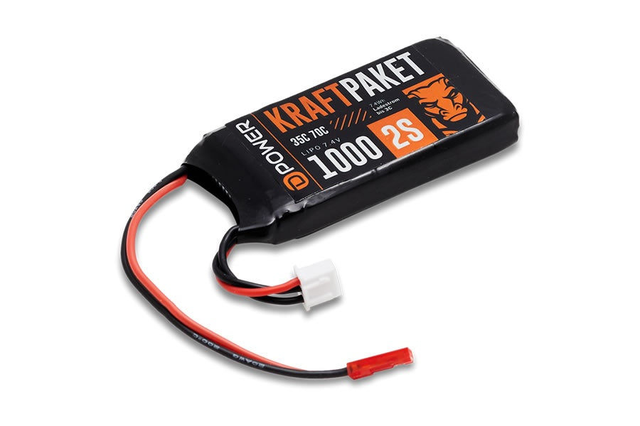 D-Power KRAFTPAKET LiPo Akku 2S/1000mAh, 35C/70C, 72x34.5x13.5mm, 57g