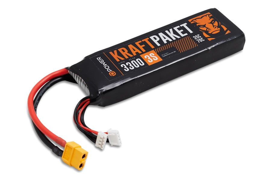 D-Power KRAFTPAKET LiPo Akku 3S/3300mAh, 35C/70C, 139x45x21.5mm, 245g