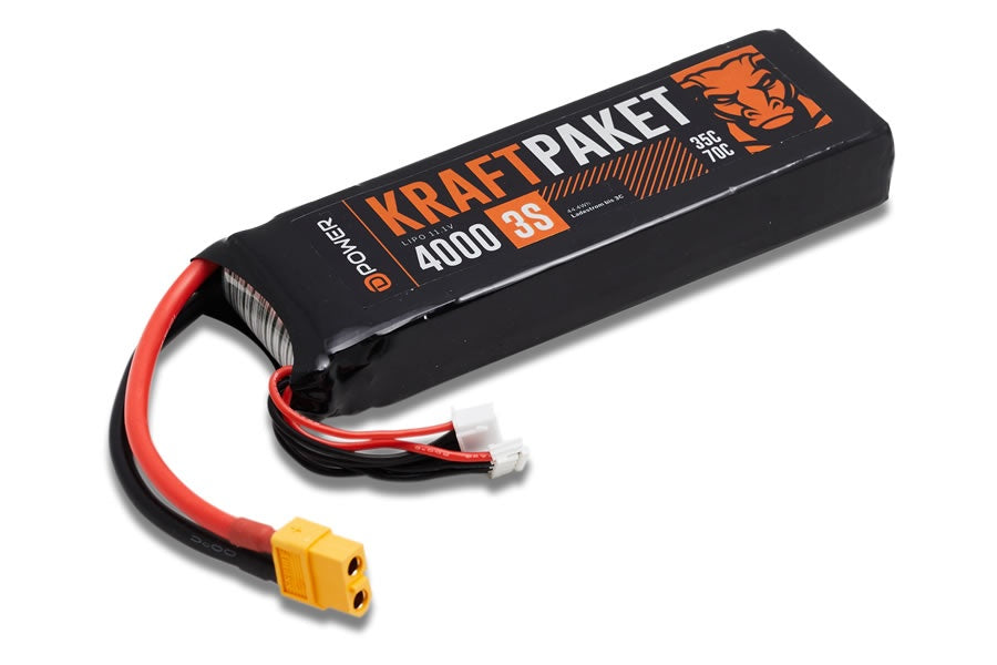 D-Power KRAFTPAKET LiPo Akku 3S/4000mAh, 35C/70C, 136x44x22.5mm, 275g