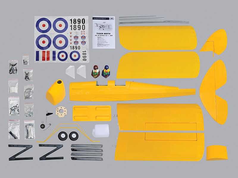 Phoenix Tiger Moth, Spw. 1404mm, ARF, D-Power # PH035
