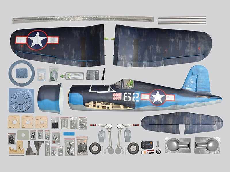 Phoenix F4U Corsair, ARF, Spw. 1800mm mit elektr. Einziehfahrwerk, # PH227