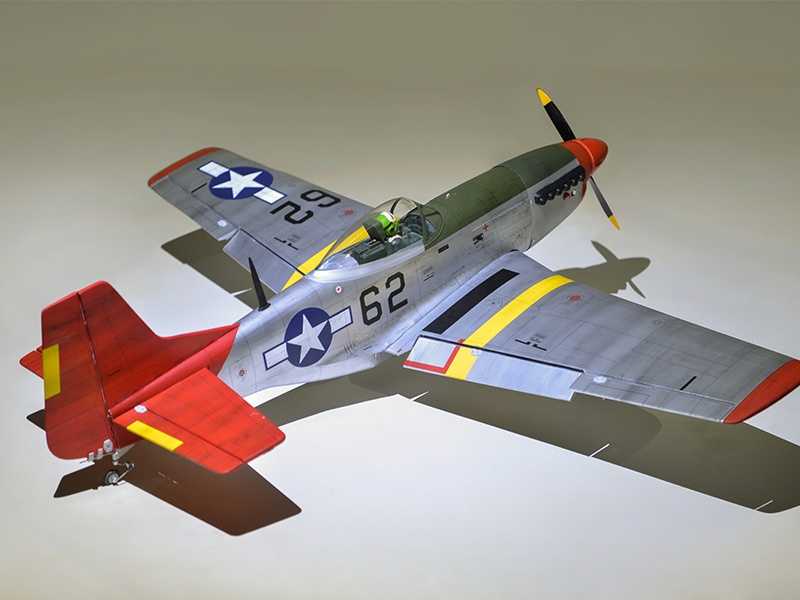 Phoenix P51 Mustang, ARF, Spw. 1410mm mit elektr. Einziehfahrwerk, # PH228