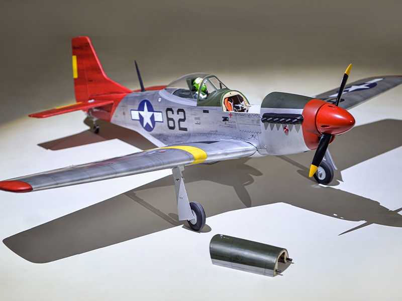 Phoenix P51 Mustang, ARF, Spw. 1410mm mit elektr. Einziehfahrwerk, # PH228
