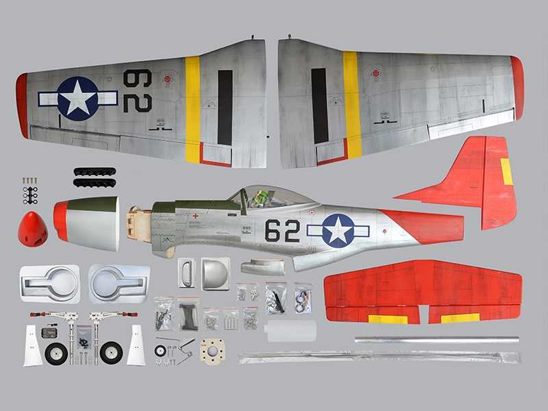 Phoenix P51 Mustang, ARF, Spw. 1410mm mit elektr. Einziehfahrwerk, # PH228
